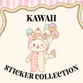 Kawaii Sticker Collection—a curated paradise filled with sticker sheets, sticker books, sticker sacks, die-cuts, and all things irresistibly cute!