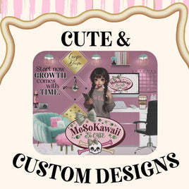CUTE & CUSTOM DESIGNS. Each item is custom-made just for you after you place an order, ensuring a unique and freshly created product every time.
