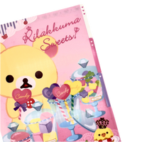 Rilakkuma Sweets 3 tab pocket folder