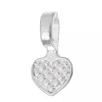  20 Heart Glue-On Bails (21x10mm). Perfect for crafters