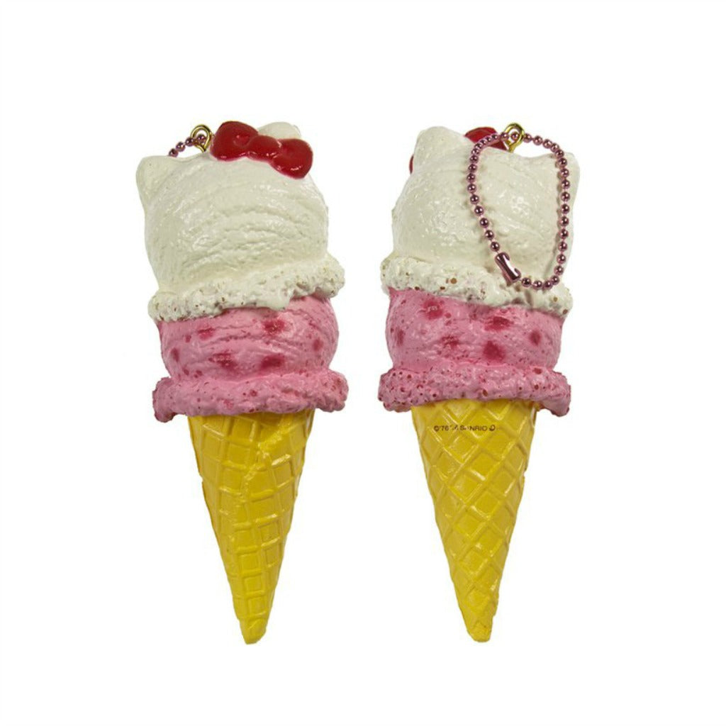 Hello Kitty Double scoop ice cream cone squishy-2016