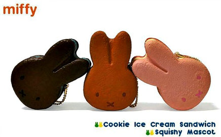 Miffy Puni Puni Cookie Ice Cream Sandwich Mascot Squishy Series