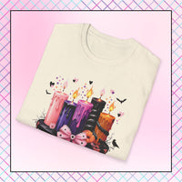 Spooky Gothic Halloween Melting Candle T-Shirt