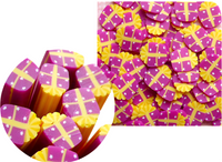 Gift box polymer clay cane
