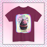Sweet Curse Skull n Crossbones Cupcake T-Shirt