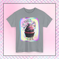 Sweet Curse Skull n Crossbones Cupcake T-Shirt