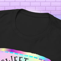  Sweet Curse Skull n Crossbones Cupcake Tee — where gothic vibes meet irresistible kawaii sweetness. Featuring&nbsp;a two-tone swirl strawberry cupcake topped with a chromatic skull and crossbones, this bold design is equal parts cute and wicked.- Ribbed knit collar for shape retention