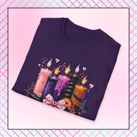 Spooky Gothic Halloween Melting Candle T-Shirt
