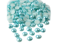 Blue flat back perals