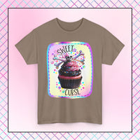 Sweet Curse Skull n Crossbones Cupcake T-Shirt