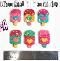 Kawaii Ice Cream cabochon