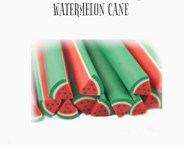 Watermelon Polymer cane