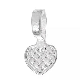 &nbsp;20 Heart Glue-On Bails (21x10mm). Perfect for crafters