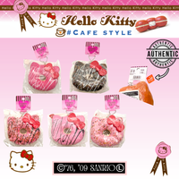 Hello Kitty Sweets Cafe RARE Jumbo Donut Squishy – licensed 2009 collectible mascot with original packaging, tags, ball chain, and red authenticity sticker; super soft, slow-rising, perfect for keychain, backpack, purse, or bag accessory