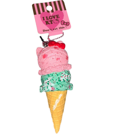 RARE Hello Kitty Sweets Cafe Double Scoop Ice Cream Squishy – Sweet &amp; Collectible Vintage Find