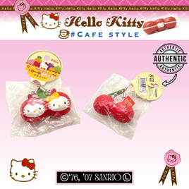 Helo Kitty Rare Cherries Squishy, vintage 2007, licensed, super soft, slow rising, kawaii collectible, perfect for stress relief or adding to squishy collection