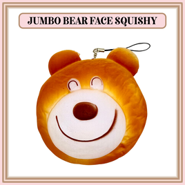 Jumbo Bear face bread squishy