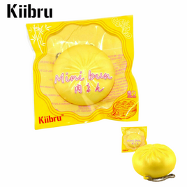 Kiibru mini yellow bun super squishy and slow rising in original package.