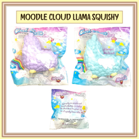 Moodle Cloud Llama Squishy, kawaii collectible, soft and slow rising, perfect for stress relief, keychain, backpack, purse, or desk accessory