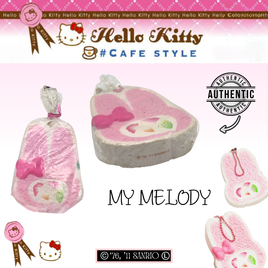 My Melody RARE Cake Squishy produced in 2011, authentic licensed collectible in original packaging, pink My Melody character on cake design, kawaii squishy collector item