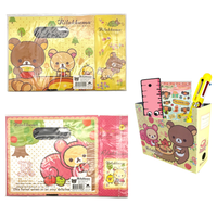 Kawaii File Box - Cute Desktop Organizer for Notes, Stickers & Stationery Storage