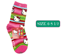 Kitty Kids Christmas Crew Socks – Licensed Holiday Socks (Fits 6–8.5)