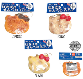 Kitty RARE Paki Paki rice cracker Senbei Squishy