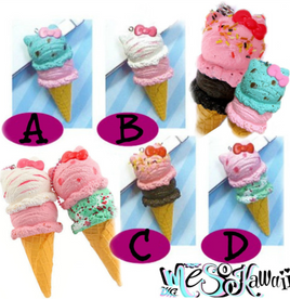 Kitty Double Scoop Ice Cream Squishy