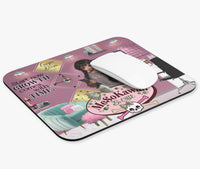 Kawaii cozy office positive affirmation mouse pad that brightens up your desk and provides a cheerful and motivating vibe