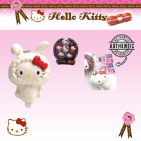 Hello Kitty RARE Nameko Saibai Kit Squishy in Hello Kitty costume, licensed, super soft slow-rising mascot with original packaging, perfect for keychain, backpack, purse, or bag charm, kawaii collectible