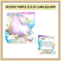Moodle Cloud Llama Squishy, kawaii collectible, soft and slow rising, perfect for stress relief, keychain, backpack, purse, or desk accessory
