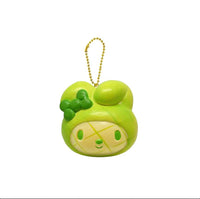 My Melody RARE Head bread squishy comes in 3 colors, comes in original package, tags and red sticker for authenticity, the back is textured giving that realistic look of a real bread. production '76-'10
