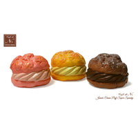 Cafe De N Jumbo Cream Puff Super Squishy 