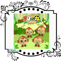 Puni Maru Baby Cheeki Monkey Squishy