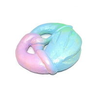 Kiibru Rainbow Galaxy Colossal Pretzel bread Squishy