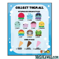 Puni Maru Octopus Magnet Stack Ice Cream Squishy