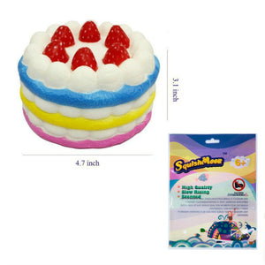 Rainbow Strawberry Jumbo Cake Squishy